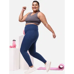 Blissclub Women Plus Size Moistur Wicking Durable Snug Fit Ankle Length Training Tights-picture-17