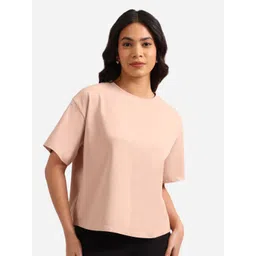 Blissclub Women V-Neck Moisture Wicking Pockets T-shirt-picture-22