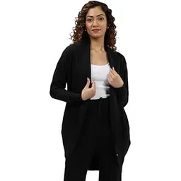 blissclub Women's Cotton Blend Modern Shrug Sweater-picture-21