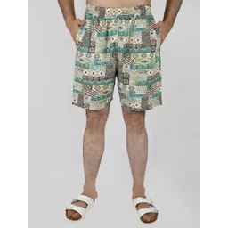 Blissence Men Printed Cotton Lounge Shorts-picture-21