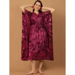 Blissence Printed Maxi Nightdress-picture-49