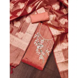 Blissta Embroidered Unstitched Dress Material-picture-35