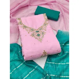 Blissta Embroidered Unstitched Dress Material-picture-23