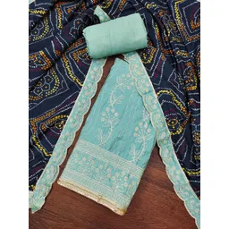 Blissta Embroidered Unstitched Dress Material-picture-14