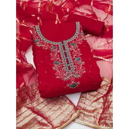 Blissta Embroidered Unstitched Dress Material-picture-41