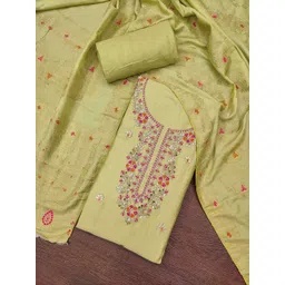 Blissta Floral Printed Beaded Unstitched Dress Material-picture-40