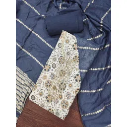 Blissta Floral Printed Unstitched Dress Material-picture-34