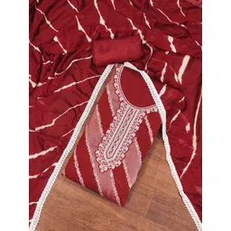 Blissta Floral Woven Design Beads and Stones Unstitched Dress Material-picture-20