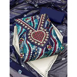 Blissta Printed Unstitched Dress Material-picture-24