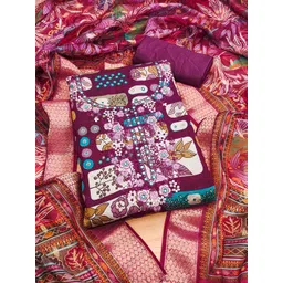 Blissta Printed Unstitched Dress Material-picture-35