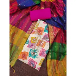 Blissta Printed Unstitched Dress Material-picture-18