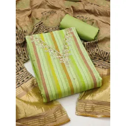 Blissta Unstitched Dress Material image 1