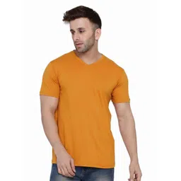 Blisstone Men Solid V-Neck Slim Fit T-shirt-picture-24