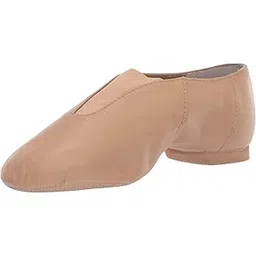 bloch Dance Jazz Shoes for Women Super Strong Elastic Slip On, High Durability, Neoprene Stretch Satin, Rubber Split Sole Leather, Flexibility, Dancing, 9.5 Womens, Tan, 9-picture-35