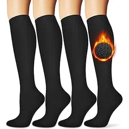 blongw Warm Socks for Women (Knee High) Thermal Boot Socks for Winter, Running, Hiking, Gifts, Thick Socks for Cold Weather-picture-46
