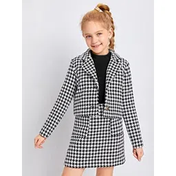 BLOOD PANTHER Girls Printed Long Sleeves Coat with Skirt & T-shirt-picture-28