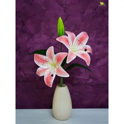 Blooming Floret Pink 1 Pieces Artificial Flower With Pot-picture-14