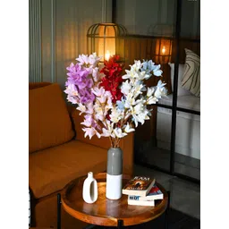 Blooming Floret White & Purple Magnolia Artificial Flower-picture-39