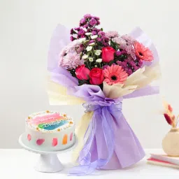 Blooms And Rainbow Indulgence Birthday Combo-picture-22