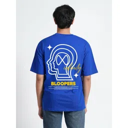 Bloopers Store Men Graphic Printed Drop-Shoulder Sleeves Cotton T-shirt-picture-33