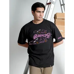 Bloopers Store Men Graphic Printed Round Neck Cotton Oversized T-shirt-picture-38