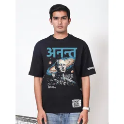 Bloopers Store Men Graphic Printed Round Neck Cotton Relaxed Fit T-shirt-picture-13