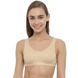 BLOSSOM Beige Full Coverage Sports Bra-picture-10