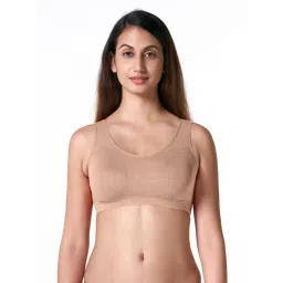 BLOSSOM Beige Full Coverage Sports Bra-picture-14