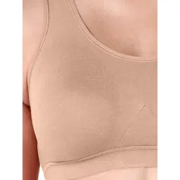 BLOSSOM Beige Full Coverage Sports Bra image 4