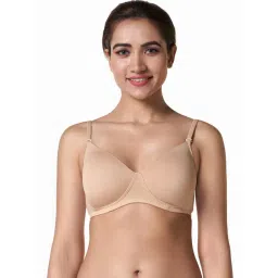 BLOSSOM Beige Medium Coverage T-Shirt Bra-picture-42