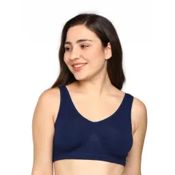 BLOSSOM Navy Full Coverage Seamless Bra-picture-27