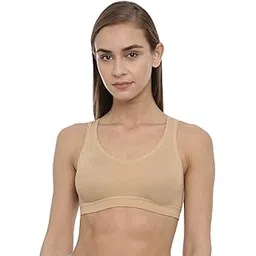 blossom Non Padded,Non Wired,Moulded Slip on Bra with Wide underband,Made of Cotton Elastane Fabric (Go-Sporty Bra)-picture-43