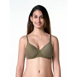 BLOSSOM Olive Textured Full Coverage Everyday Bra-picture-33