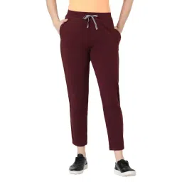 BLOSSOM Women's 95% Cotton & 5% Elastane Drawstring Closure Featuring Contrast Piping_Relax Fit Lounge Pants-picture-32