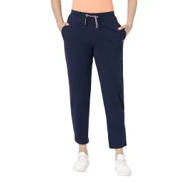 BLOSSOM Women's 95% Cotton & 5% Elastane Drawstring Closure Featuring Contrast Piping_Relax Fit Lounge Pants-picture-43