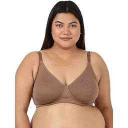 blossom Women's Moulded, Double Layered Full Coverage, Non Wired Non Padded,92% Cotton & 8% Elastane, Back Closure, T-Shirt Bra with Nipple Concealer [ENCIRCLE]-picture-21