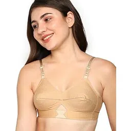 blossom Women's Single Layered Full Coverage Non Wired Non Padded 100% Cotton, Conical Cup, Back Closure, Everyday Bra_Priyasajini Bra-picture-11