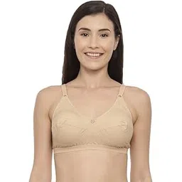 blossom Women's Single Layered Full Coverage Non Wired Non Padded 100% Woven Cotton Everyday Bra_ Plus Size Bra-picture-37
