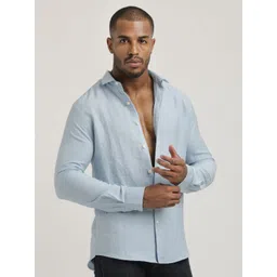 Blu MNKY Smart Spread Collar Slim Fit Casual Shirt-picture-20