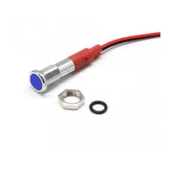 Blue 10-24V 6mm LED Metal Indicator Light with 15CM Cable-picture-16