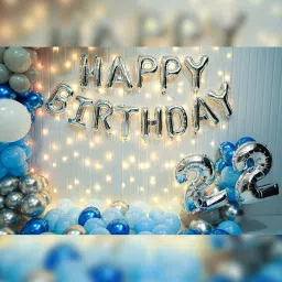 Blue Balloon Birthday Decor image 2