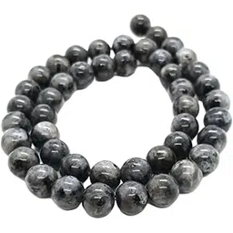 Blue bijoux Natural Stone Larvakite Beads 8MM Polished Smooth AA Grade Round Gemstone Beads for Jewelry Making-picture-37