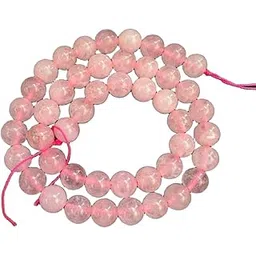 Blue bijoux Natural Stone Rose Quartz Beads 8MM Polished Smooth A Grade Round Gemstone Beads for Jewelry Making-picture-24