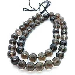 Blue bijoux Natural Stone Smoky Quartz Beads 8MM Polished Smooth AA Grade Round Gemstone Beads for Jewelry Making-picture-28