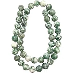 Blue bijoux Natural Stone Tree Agate Beads 8MM Polished Smooth Round Gemstone Beads for Jewelry Making-picture-20