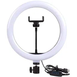 Blue Birds 3 Modes Color Led Ring Light(size-10"inch) For video shooting, Make-up led light Ring Flash-picture-10
