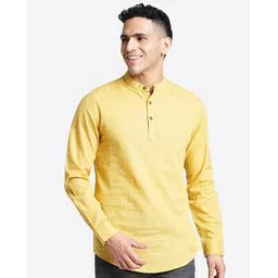 blue buddha Men Regular Fit Short Kurta-picture-33