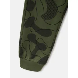 Blue Giraffe Boys Abstract Printed Cotton Mid-Rise Joggers image 5