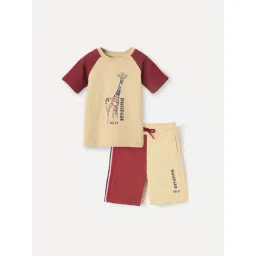Blue Giraffe Boys Beige T-Shirt-picture-39