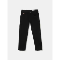 Blue Giraffe Boys Black Cotton Washed Jeans-picture-42